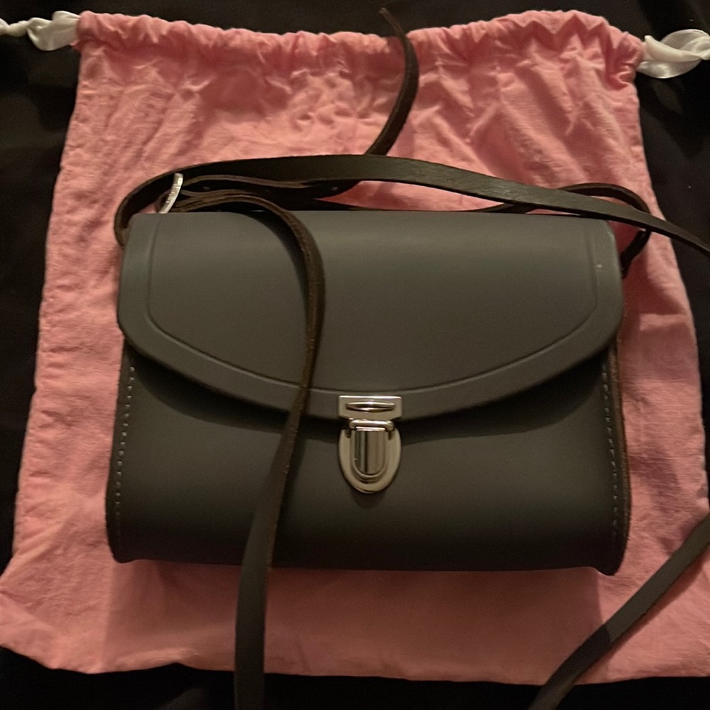 Gray Cambridge Satchel Clutch